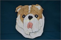 Bulldog Custom Wood Wall carving