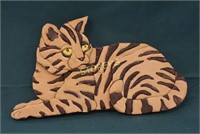 Cat Custom Wood Wall carving