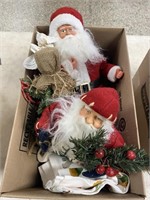 Santa Claus Decor box lot / No Ship