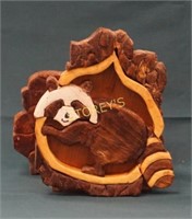 Custom Wood carving napkin holder