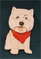 Scotty Dog Custom wood wall carving