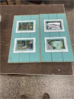Two Shutter Picture Frame / 10"x20” no shipping