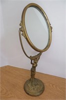 Vintage Metal Shaving or Dresser Mirror