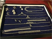 Jewelry showcase of vintage bling!