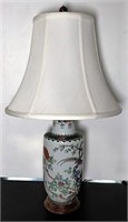 Asian Hand Painted Table Lamp