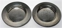 Two Sterling Plates