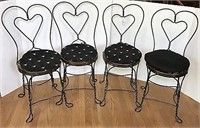 Four Ice-cream Parlor Chairs