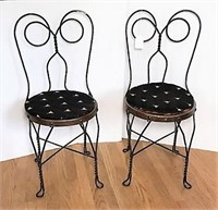 Two Ice-cream Parlor Chairs