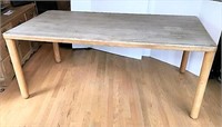 Butcher Block Style Dining Table