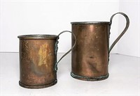 Vintage Copper Mugs