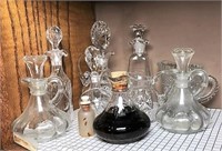 Selection of Glass Cruets