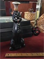 Black cat sprinkler bottle 9” tall