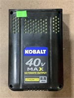 Kobalt 40v max Battery