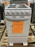 NEW Summit model 203–1 white electric oven range