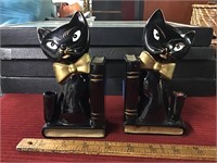 Black cat bookends (Japan)