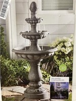 Style Selections Lighted Three Tier Fountain