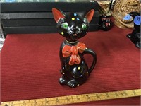 Black cat with spots decanter