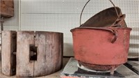 Cast Iron pots, one cracked