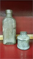 Inkwell and Ink bottle, circa 1900.
