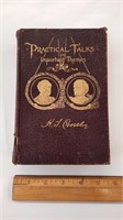 Practical Talks, H.T. Crossley. 1895. Signed