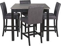 Counter Height Dining Room Table & Bar Stools 5 pc