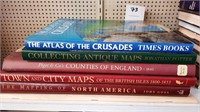 Antiquarian Map related. Five volumes.