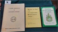Genealogical Research, 3 volumes