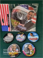 Lot of Obama Victory Buttons, Nov 4, 2008
