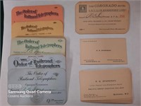 The Order of Railroad Telegraphers Dues Cards