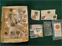 Various collectors pins