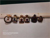 Canadian Legion Pins, Commemorative, 25, 35, 50
