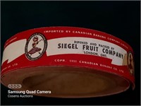Siegel Fruit Company Tape Roll