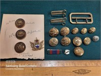 WW1 Canadian 25th Reg. buttons, etc.