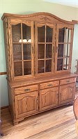 China Cabinet With Glass Doors and Shelves
