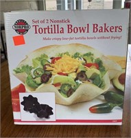 Set of 2 Nonstick Tortilla Bowl Bakers