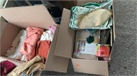 2 Boxes of Soft Goods, Curtains and Clothes