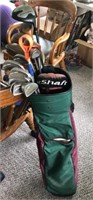 True Temper Golf Clubs and Palmer Bag