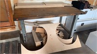 Wooden Top Work Bench w Metal Legs ONLY