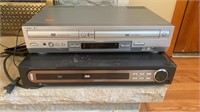 One Sony DVD and VHS Player and One Magnavox DVD