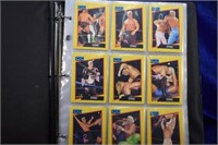 18 Pages of WCW Wrestling Cards in Loose Leaf