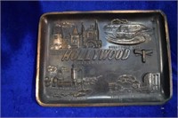 Vintage Hollywood Copper Souvenier Tray