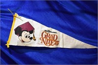 Vintage Walt Disney World Grad Night '74 Pennant