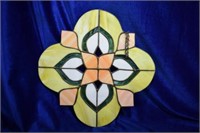5 Color Stained Glass Window Hanging