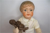 Vintage  12" Composition Doll with 4" Doll
