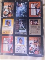 Marcus Allen football cards in frame