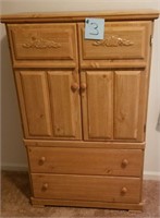 Armoire chest 35” wide X 15 ½” deep X 54” tall