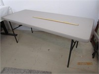 6' Lifetime Folding Table 29"h x 30"w