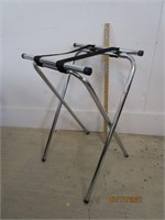 Chrome Serving Tray Stand 31" - Very Sturdy