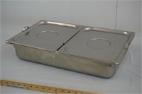 Full Sized Steam Pan "Stainless" w/ Hinged Lid