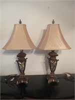Matching Table Lamps 30"h excellent condition